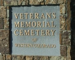 Veterans Memorial Cemetery entrance sign